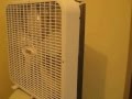 Box fan air cleaner test