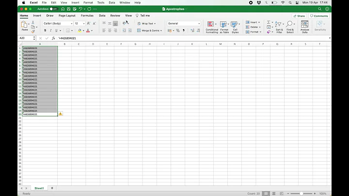 How to Remove Hidden Apostrophes in Excel