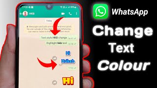How to Change Font Colour in WhatsApp || How to change Text Font Style screenshot 4