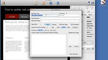 How to update web page title and file name using HTML Egg for Mac