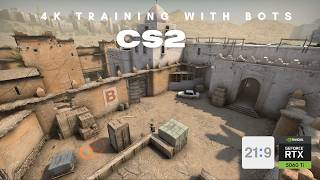 Counter Strike 2 | Techno music | 3840x2160 | PC GAME RTX5060 Ti 16GB Training with BOTS