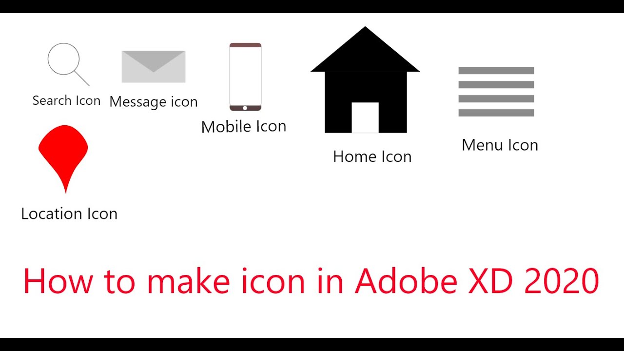 How to make icon in Adobe XD 2020 - YouTube