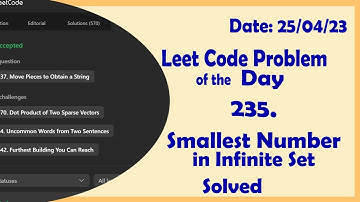 2336 || Smallest Number in Infinite Set || C++ || Leetcode Daily Challenge