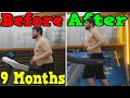 Running Every Day for 9 Months (Weight Loss Time Lapse)