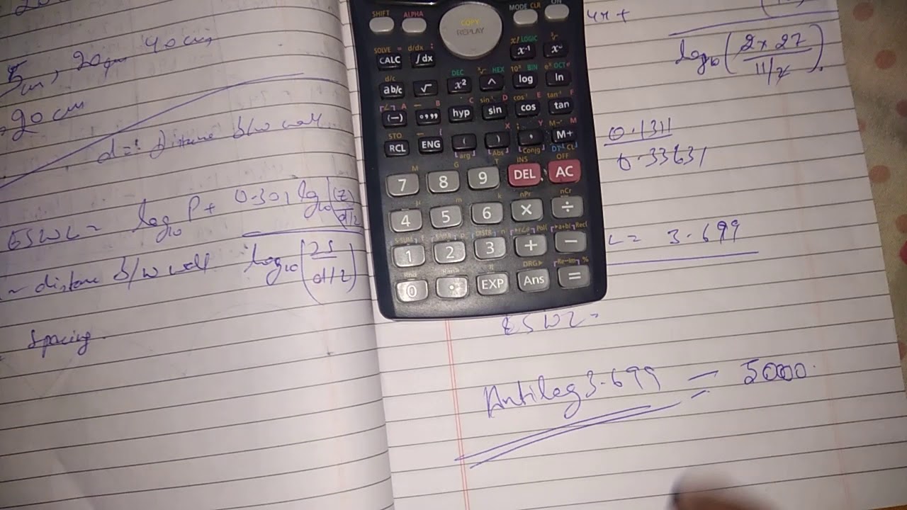 Antilog On Casio Calculator Youtube