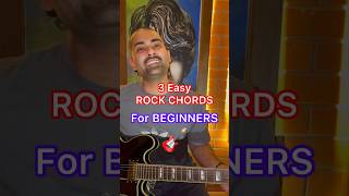 3 Easy Rock Chords Made Simple: A Beginner's Guide #guitartutorial #guitarteacher #guitarlesson