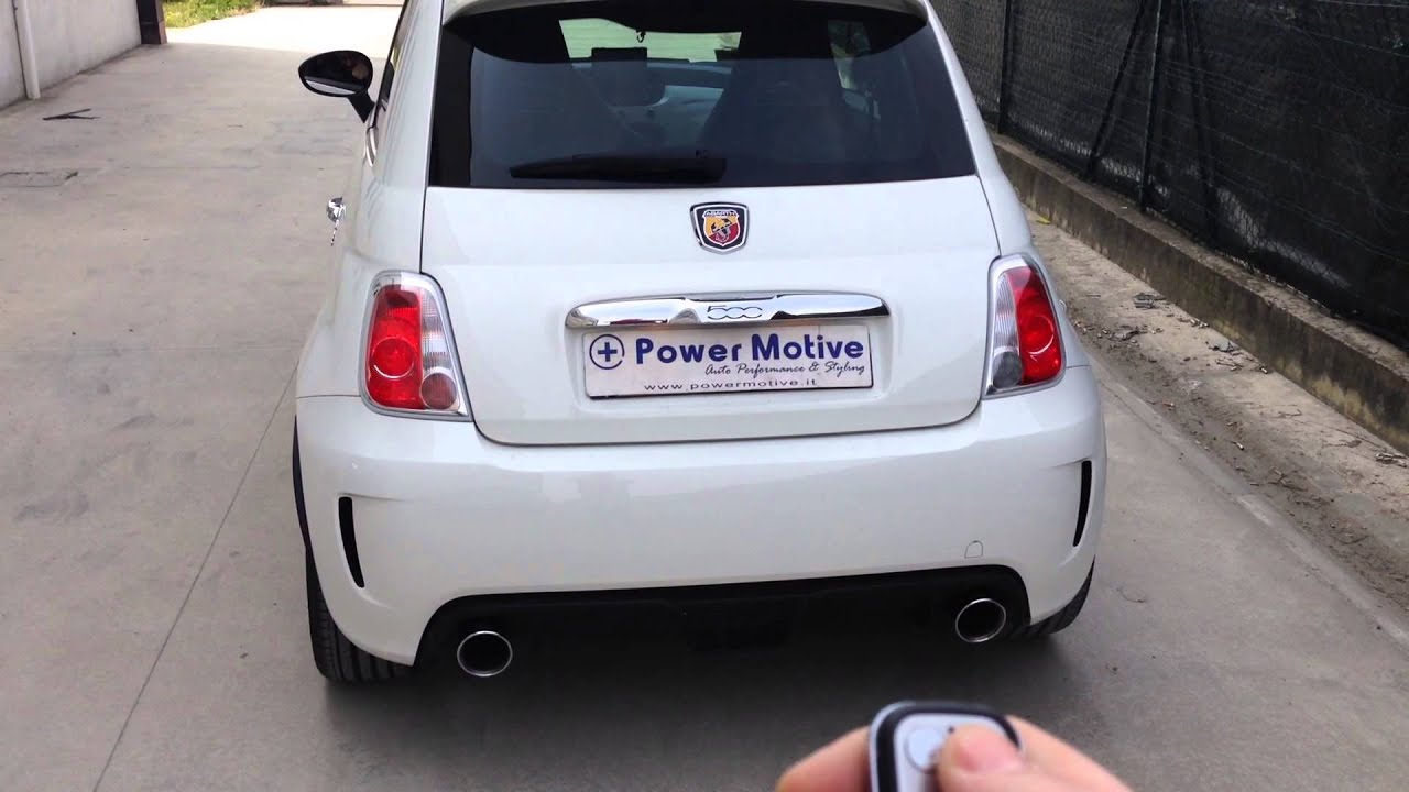 500 Abarth Full Exhaust With Remote Control Valve Realized By Power Motive 500 Abarth Full Exhaust With Remote Control Valve Realized By Power Motive