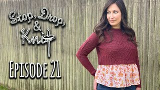 Stop, Drop and Knit | Episode 21: Two Finished Sweaters, Naturally Dyed Yarn and Plying my Singles