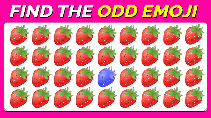 FIND THE ODD EMOJI OUT🕵️‍♂️🔍 | Ultimate Emoji Puzzle Showdown 2024