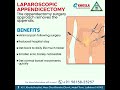 Discover the Benefits of Laparoscopic Appendicectomy with Dr Rajesh Khosla |Best Urologist in Punjab