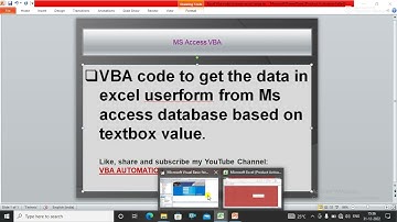 VBA code to check value is present in database|| Ms access|| VBA|| Excel Userform|| Text Box Event