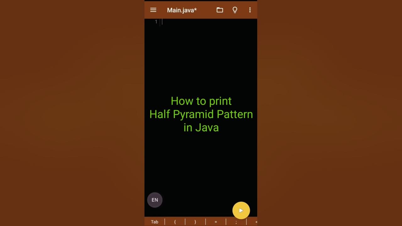 How to print Half Pyramid Pattern in Java #java #coding #programming ...