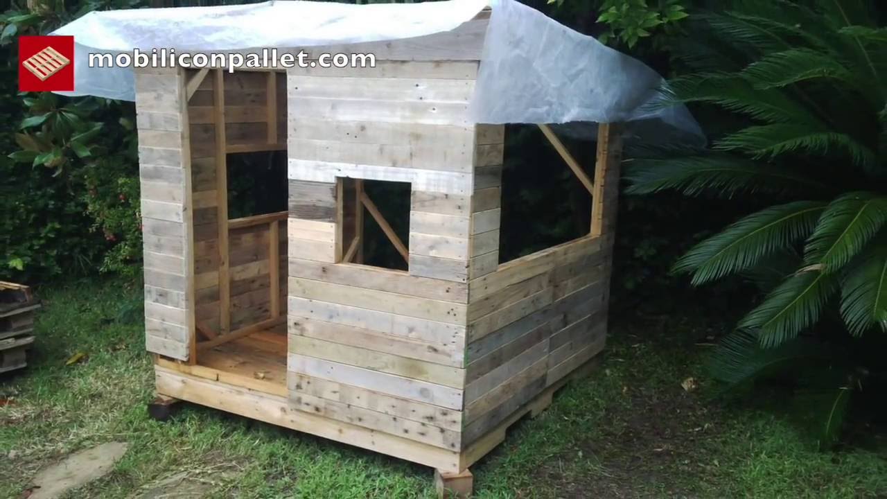 Come fare una casa per i bambini con pallet passo dopo passo youtube Quanto costa un pallet di legno