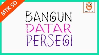 Persegi adalah bangun datar dua dimensi yang dibentuk oleh empat buah
rusuk sama panjang dan memiliki sudut kesemuanya siku...