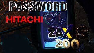 Accessing Services mode on  Hitachi Zaxis 200-5 Monitor