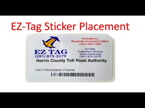 How To Install Your EZ Tag Sticker Placement