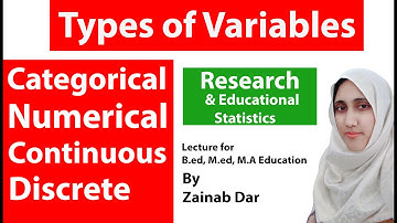 Variables and types of variables