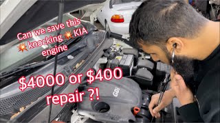 KIA engine replaced recently and KNOCKING hard AGAIN!! Can we save it??