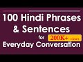 100 hindi phrases  sentences for everyday conversation  learn hindi through english