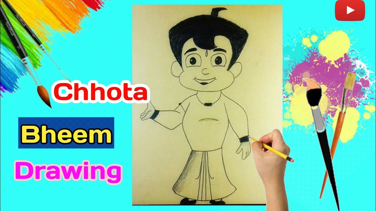 Pogo Cartoon Chota Bheem Coloring Drawing  Anggela Chota Bhim HD  wallpaper  Pxfuel