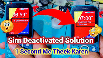 Sim Deactivated Problem Solution