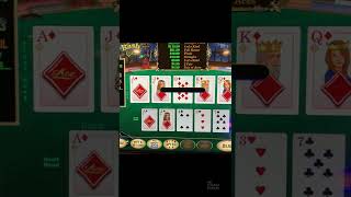 INSANE ROYAL FLUSH JACKPOT! ONLY 2 CARDS HELD!! #shorts screenshot 5