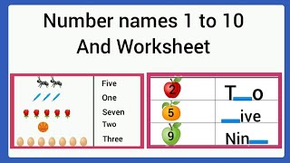 number names 1 10 number names for kids number names for kindergarten ukg number words 1 to 10 youtube