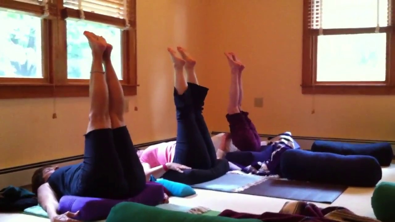 Flowing Restorative Yoga Pose For Breast Cancer Leg Lifts YouTube
