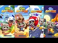 Talking Tom Gold Run, Las Vegas Vs Wild West Vs Santa Village Android Gameplay