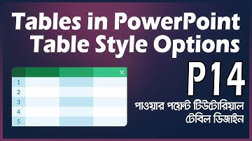 Creating Professional Tables in PowerPoint | Table Style Options