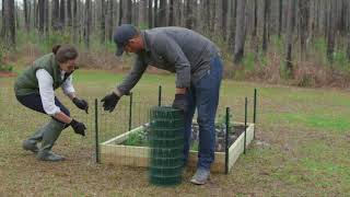 How to Install Vinyl Coated Garden Fence