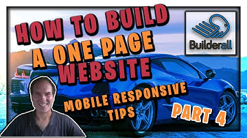 How To Build A 1 Page Website Builderall Mobile Responsive Tips Part 4