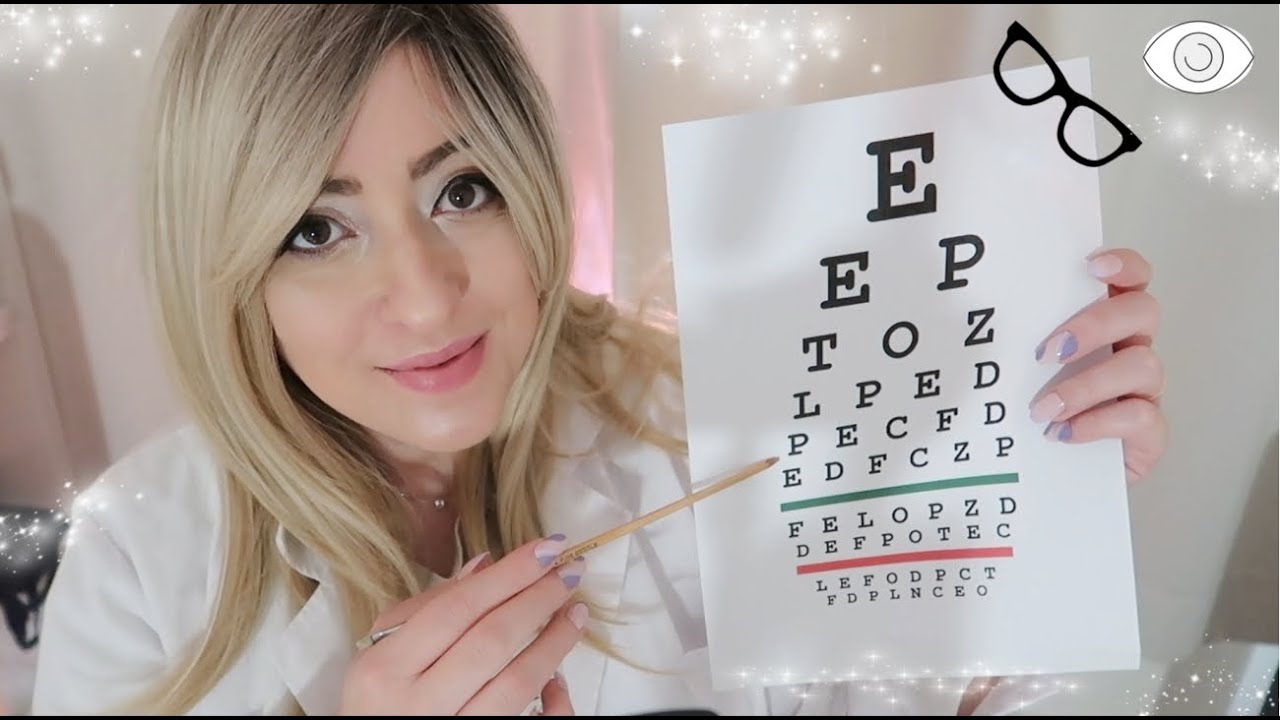 ASMR DOCTORA KIKI👓EXAMEN de tu VISIÓN MUY DETALLADO y relajación de tus OJOS