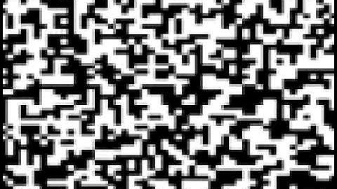 Self-organisation in a Monte-Carlo cellular automaton (attractive interactions)