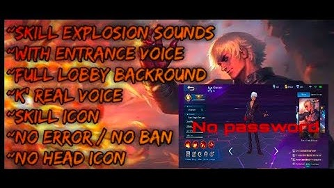 Gusion KOF Scripted Skin With Full Effects + Full Voice Back Ground And Full Icon Skill No PassWord