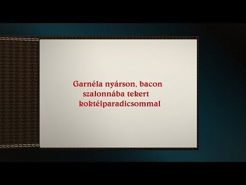 Videó: Garnélarák Sonkában A Nyárson