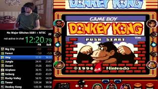 【World Record】Donkey Kong '94 No Major Glitches SGB1+NTSC in 1:02:27
