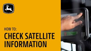 How To Check Satellite Information & Base Station Corrections | John Deere SmartGrade™