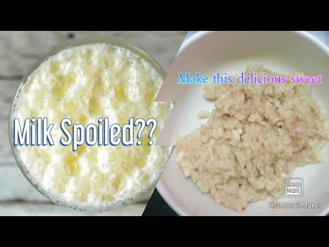 How to make Sweet with spoiled Milk (Kalakan) - YouTube