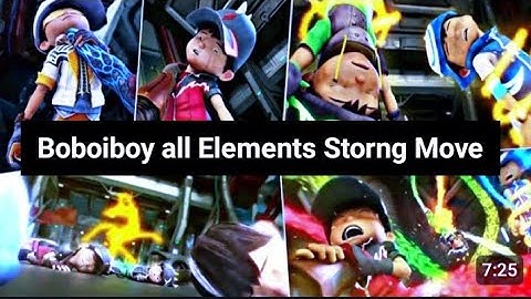 Every Elements Of Boboiboy Move || Boboiboy All Attack Of Elements 👑|| By @BFC212