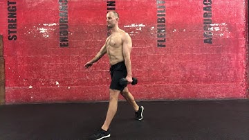 One arm dumbbell split squat: ipsilateral