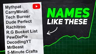 How to Pick BEST Name for YouTube Channel  (6 WAYS)