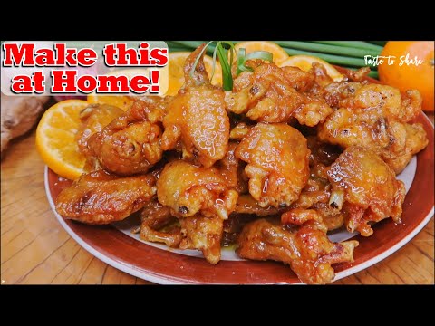 Popular! Chicken Wings recipe is So Delicious 💯 COOKING Delicious Orange CHICKEN WINGS! Tasty wings