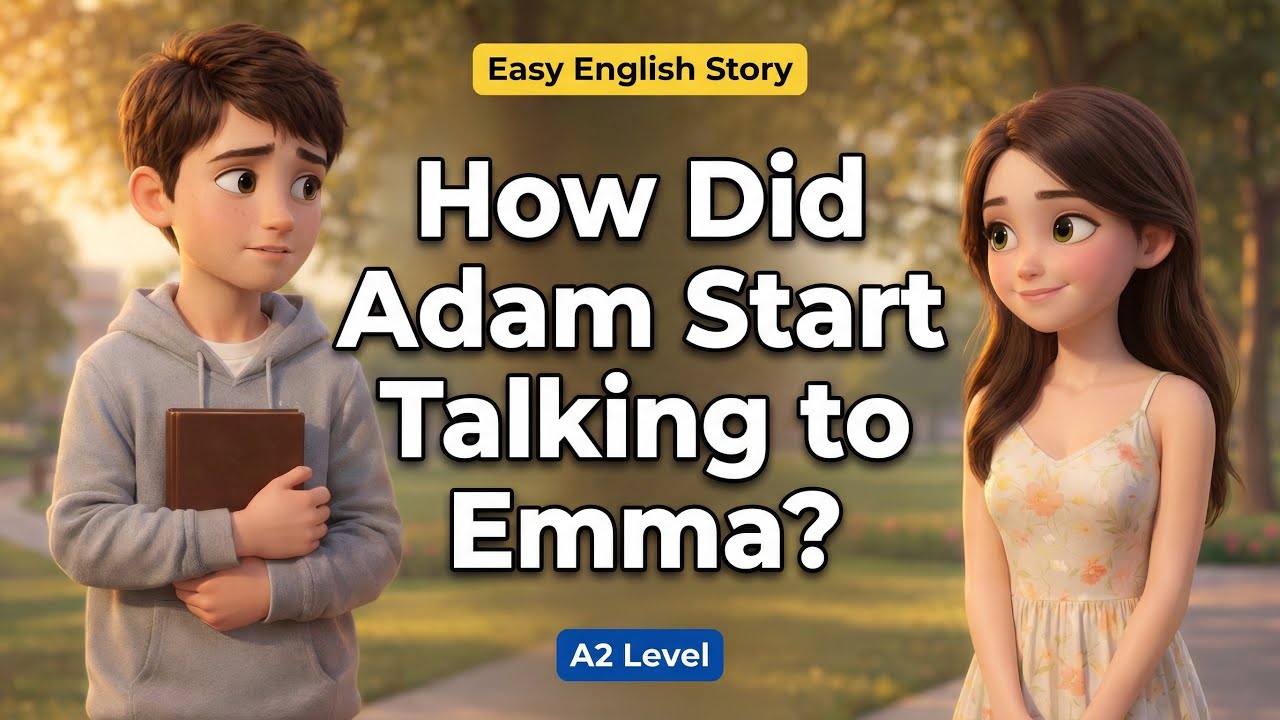 How Did Adam Start Talking to Emma? | Easy English Love Story (A2)