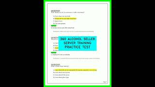 360 Alcohol Seller Server Training Practice Test: Best 2026 Exam Prep Guide for Your Certification