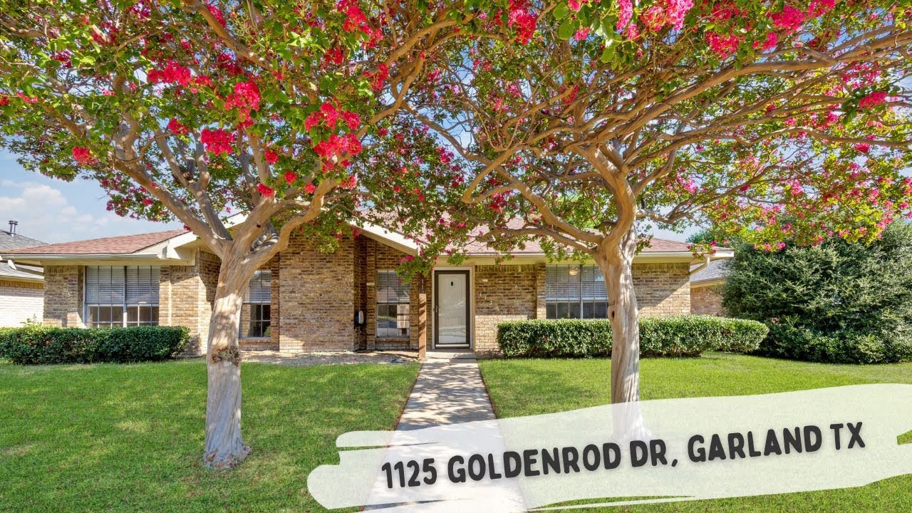 1125 Goldenrod Dr, Garland TX 75043 House for Lease YouTube