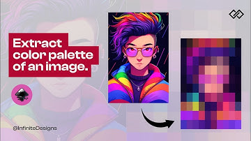 How to extract colour palette from an image using inkscape.