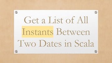 Get a List of All Instants Between Two Dates in Scala
