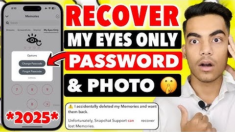 How To Recover Snapchat My Eyes Only Password & Picture 2025 | Recover Deleted Photos From Snapchat