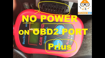 Toyota Prius OBD2 Port NOT working and FIX